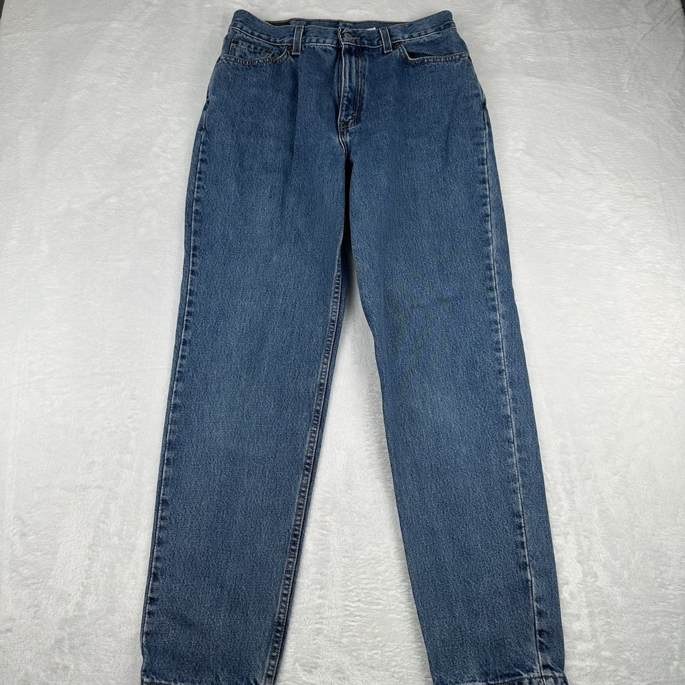 VTG Y2K Levis 512 Jeans Womens 14 High Rise Tapered Leg Blue Denim USA 30x30